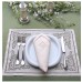 Hand embroidered linen placemats